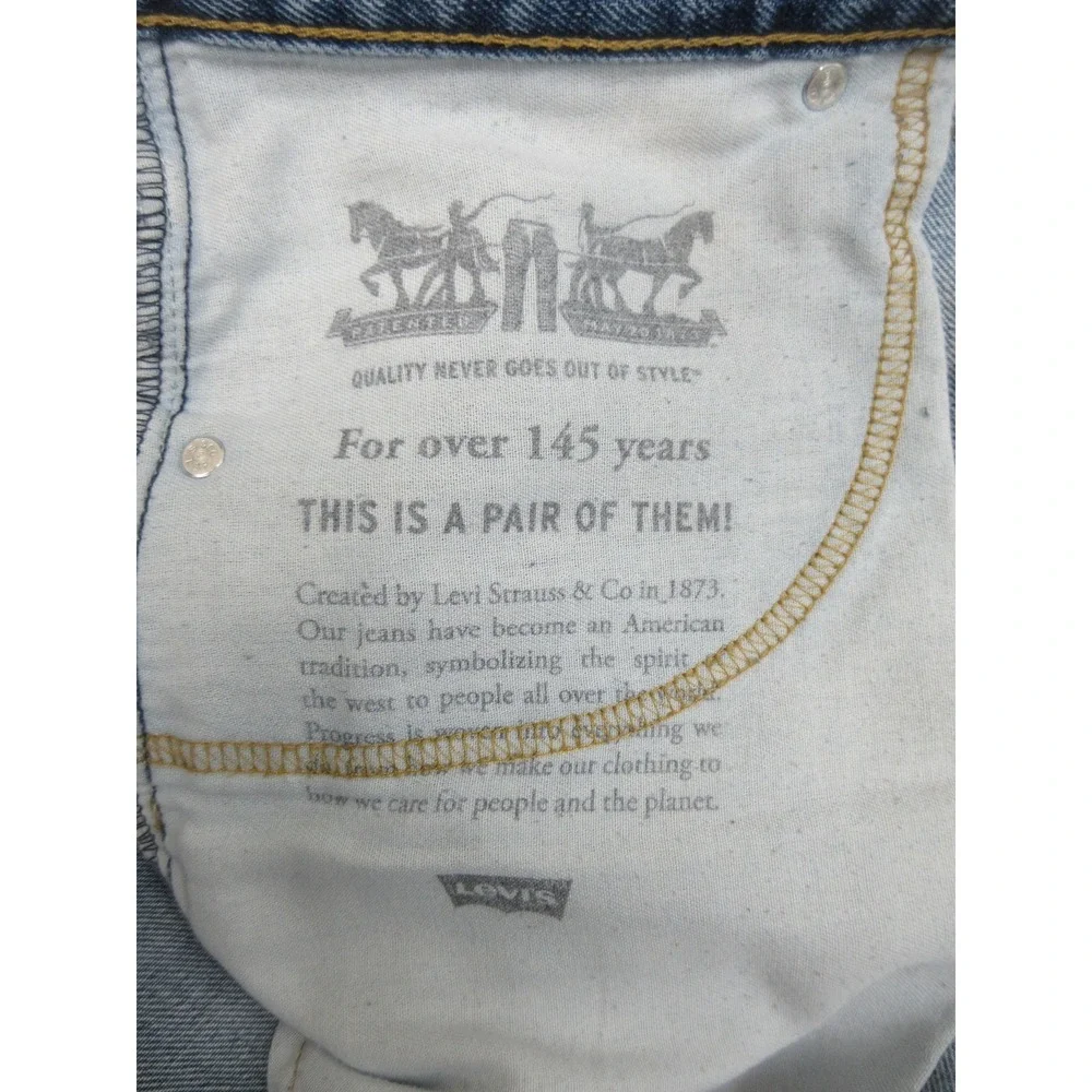 Levis 550 Jeans Mens 54x30 Blue Medium Wash Denim Relaxed Tapered Big & Tall‎